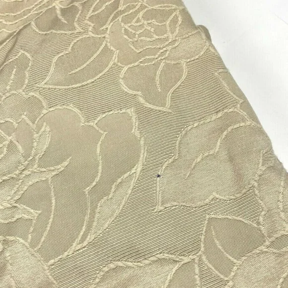 SureFit Tan Twin Bedskirt Brown Floral Luxury Bed